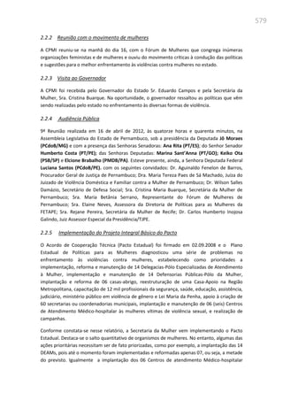 Relatório  final da cpmi da violência contra a mulher
