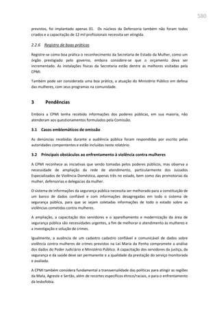 Relatório  final da cpmi da violência contra a mulher