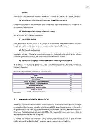 Relatório  final da cpmi da violência contra a mulher