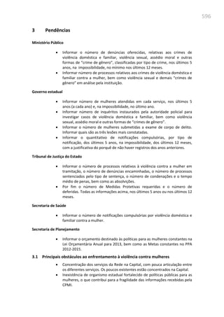 Relatório  final da cpmi da violência contra a mulher