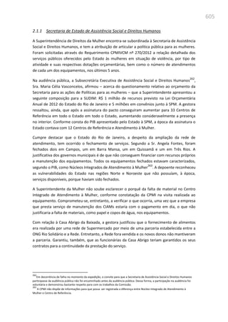 Relatório  final da cpmi da violência contra a mulher