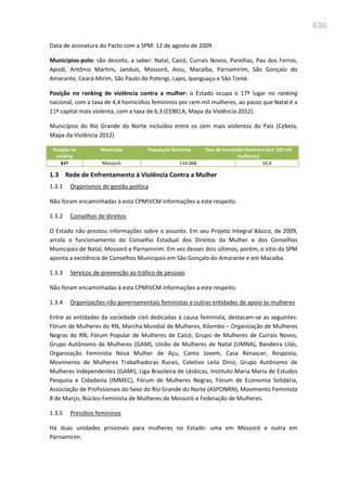 Relatório  final da cpmi da violência contra a mulher