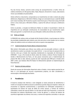 Relatório  final da cpmi da violência contra a mulher