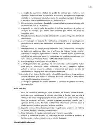 Relatório  final da cpmi da violência contra a mulher