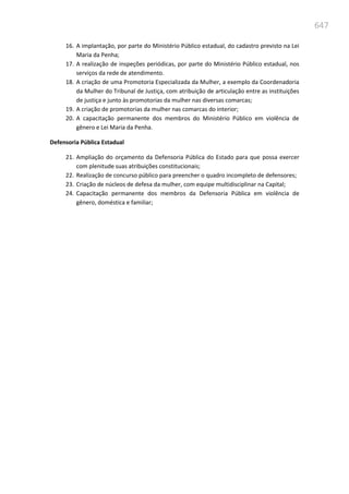 Relatório  final da cpmi da violência contra a mulher