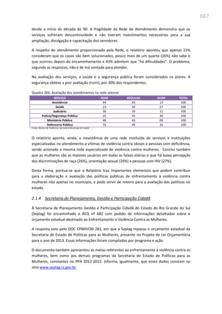Relatório  final da cpmi da violência contra a mulher