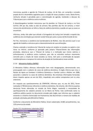 Relatório  final da cpmi da violência contra a mulher