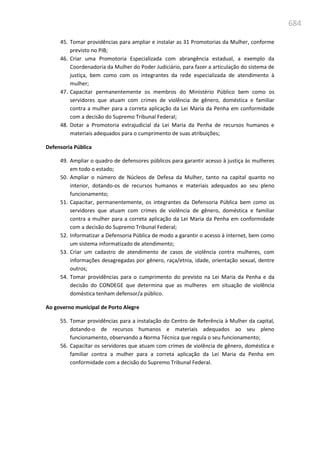 Relatório  final da cpmi da violência contra a mulher