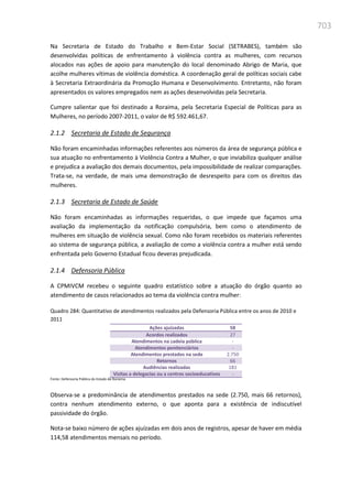 Relatório  final da cpmi da violência contra a mulher