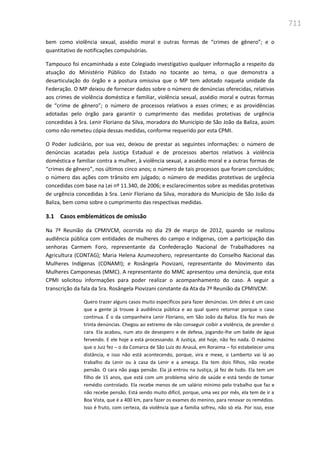 Relatório  final da cpmi da violência contra a mulher