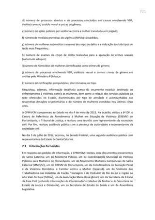 Relatório  final da cpmi da violência contra a mulher