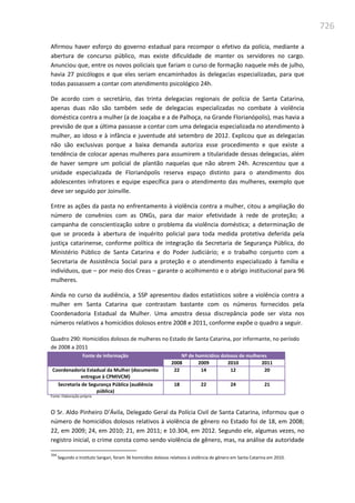 Relatório  final da cpmi da violência contra a mulher