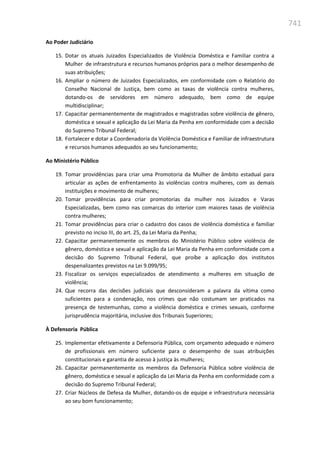 Relatório  final da cpmi da violência contra a mulher