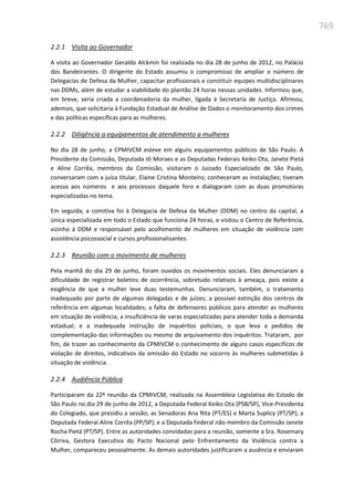 Relatório  final da cpmi da violência contra a mulher