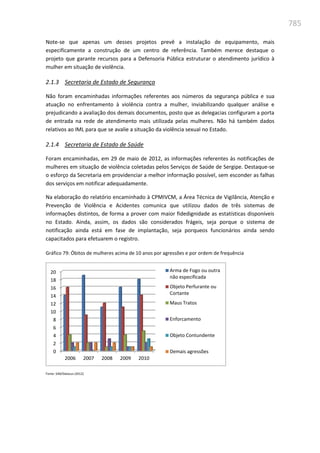 Relatório  final da cpmi da violência contra a mulher