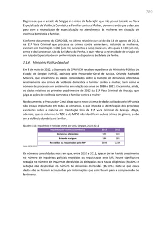 Relatório  final da cpmi da violência contra a mulher