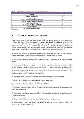 Relatório  final da cpmi da violência contra a mulher