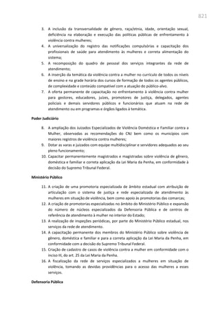 Relatório  final da cpmi da violência contra a mulher