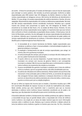 Relatório  final da cpmi da violência contra a mulher