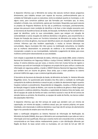 Relatório  final da cpmi da violência contra a mulher