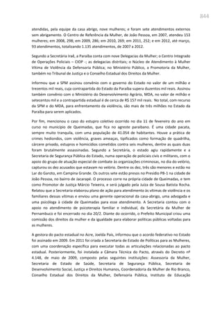 Relatório  final da cpmi da violência contra a mulher