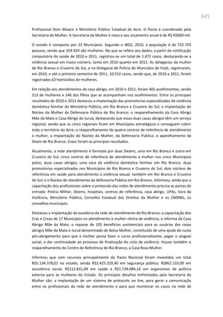 Relatório  final da cpmi da violência contra a mulher