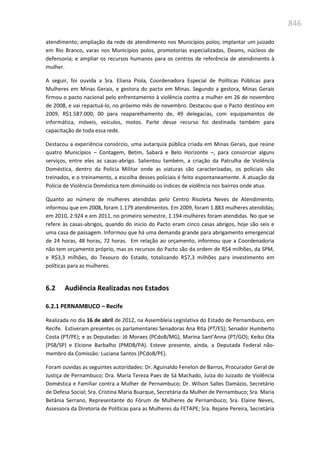 Relatório  final da cpmi da violência contra a mulher