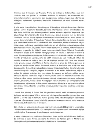 Relatório  final da cpmi da violência contra a mulher
