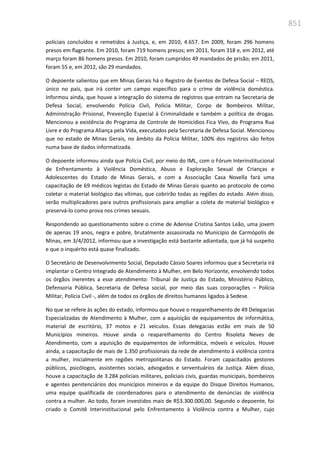 Relatório  final da cpmi da violência contra a mulher