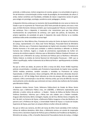 Relatório  final da cpmi da violência contra a mulher