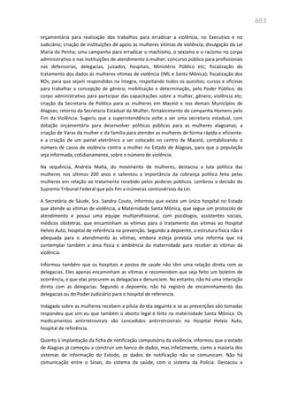 Relatório  final da cpmi da violência contra a mulher