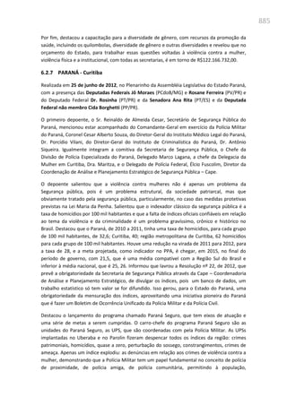 Relatório  final da cpmi da violência contra a mulher