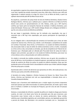 Relatório  final da cpmi da violência contra a mulher