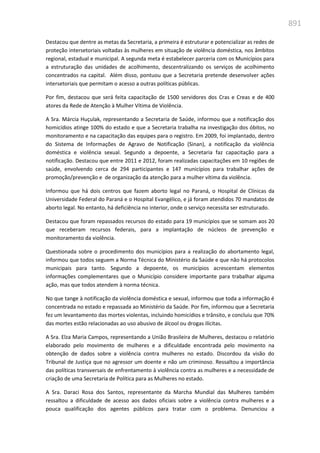 Relatório  final da cpmi da violência contra a mulher