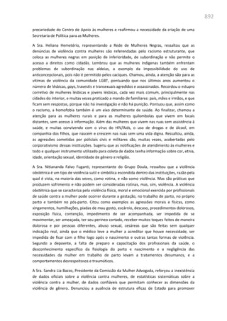 Relatório  final da cpmi da violência contra a mulher