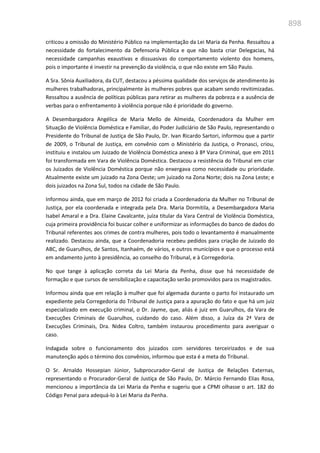 Relatório  final da cpmi da violência contra a mulher