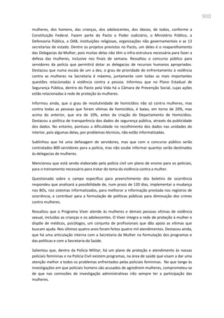 Relatório  final da cpmi da violência contra a mulher