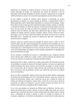 Relatório  final da cpmi da violência contra a mulher