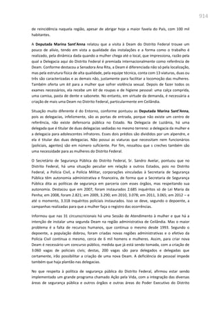 Relatório  final da cpmi da violência contra a mulher