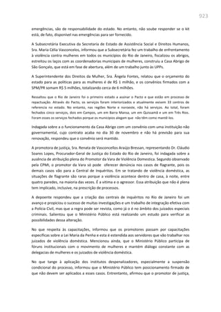 Relatório  final da cpmi da violência contra a mulher