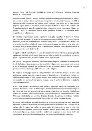 Relatório  final da cpmi da violência contra a mulher