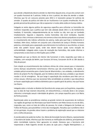 Relatório  final da cpmi da violência contra a mulher