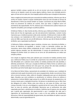 Relatório  final da cpmi da violência contra a mulher