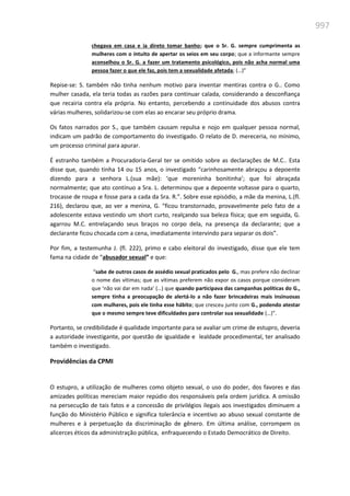 Relatório  final da cpmi da violência contra a mulher