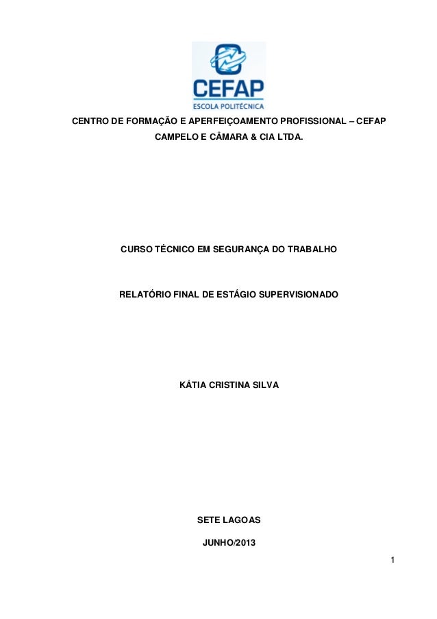 Senac tecnico segurança do trabalho