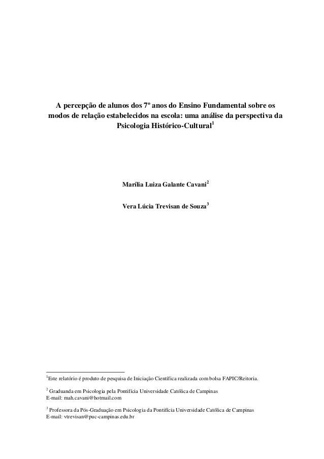Relatorio de alunos do ensino fundamental