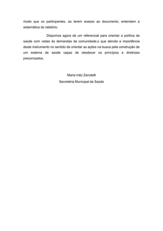 Relatório final para o blog