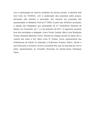 Relatório final para o blog