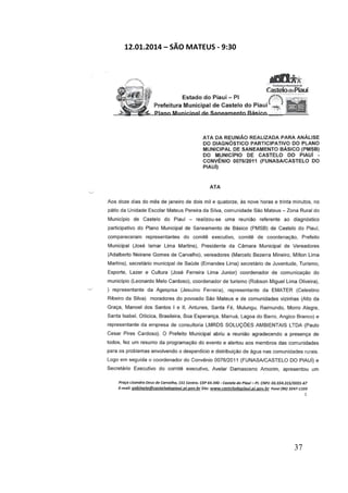 12.01.2014 – SÃO MATEUS - 9:30

37

 