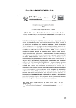 17.01.2014 – BAIRRO PIÇARRA - 19:50

50

 